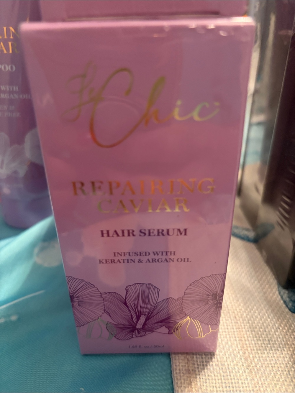 chic Repairing Caviar Hair Serum - Pink